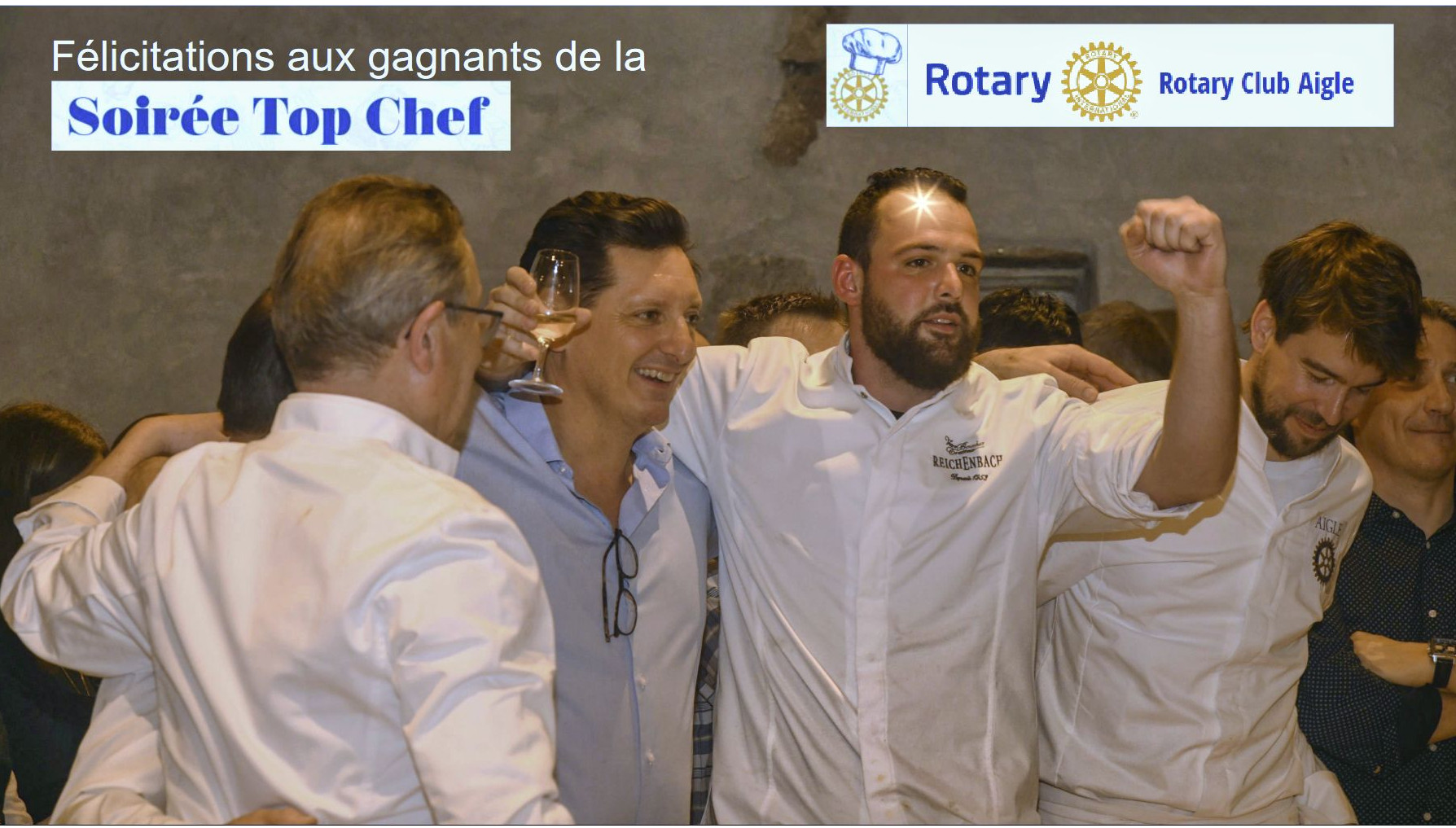 Du bonheur à la soirée Top Chefs Rotary